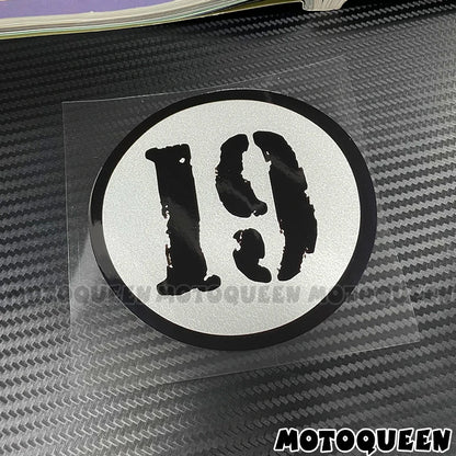 Cafe Racer Number Decals