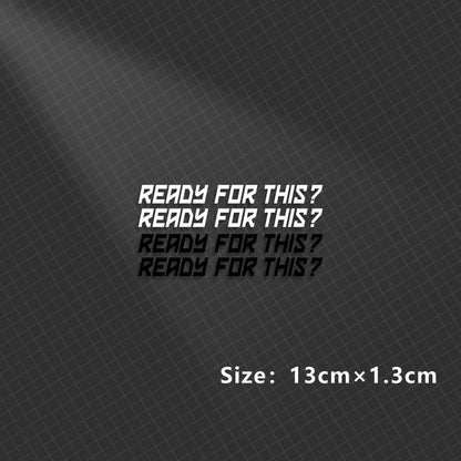 Ready to Race Motorbike Sticker 