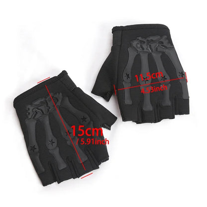 Fingerlose Motorradhandschuhe