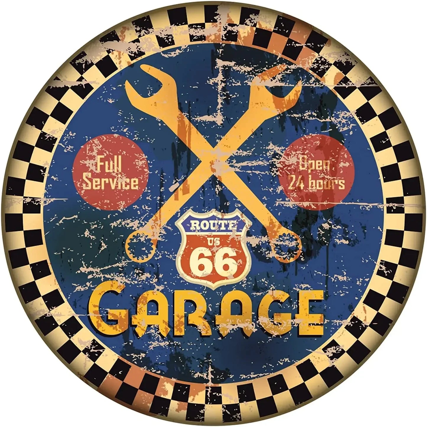 Conjunto de letreros de garaje vintage