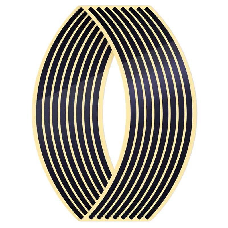 Reflective Motorcycle Rim Stripe Stickers