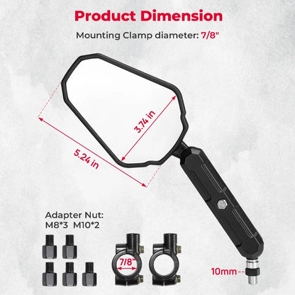 Handlebar Mirror Universal 