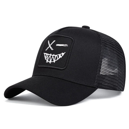 Smiling Face Cap for Motorcyclist 