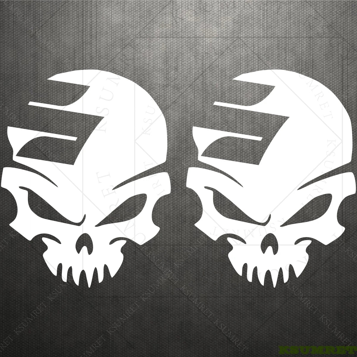 Skull Racing Decal Set