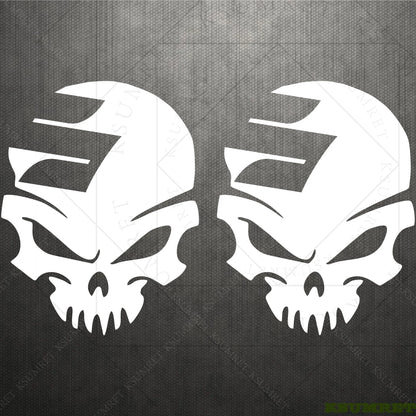 Skull Racing Decal Set