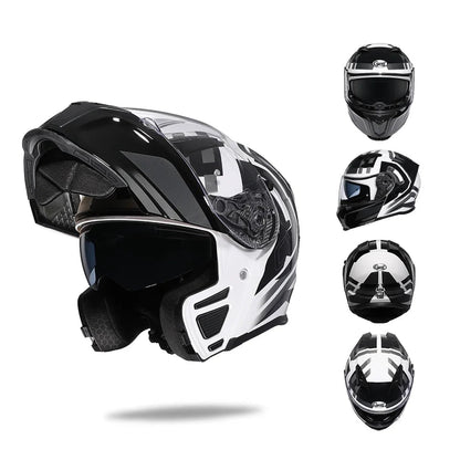 Flip Up Helmet – Premium Dual Visor 