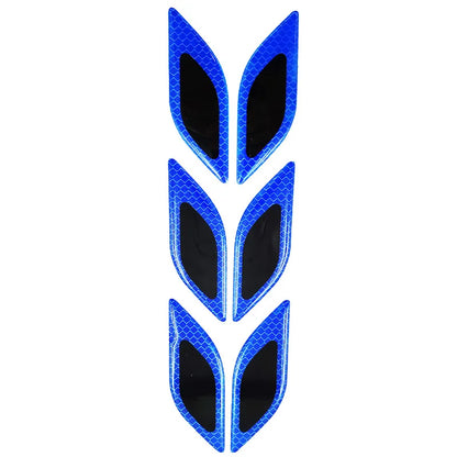 6pcs/Set Reflective Stickers Anti-Scratch