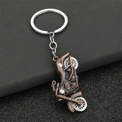 Vintage Motorcycle Keychain 