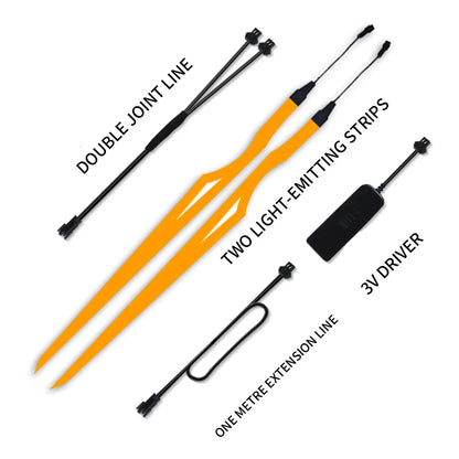 Tira conduzida da luz da noite do capacete