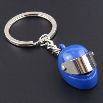 Helmet Metal Keychain 