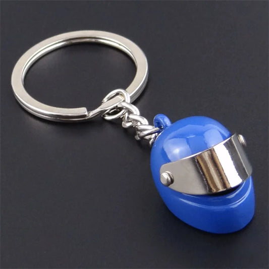 Helmet Metal Keychain 