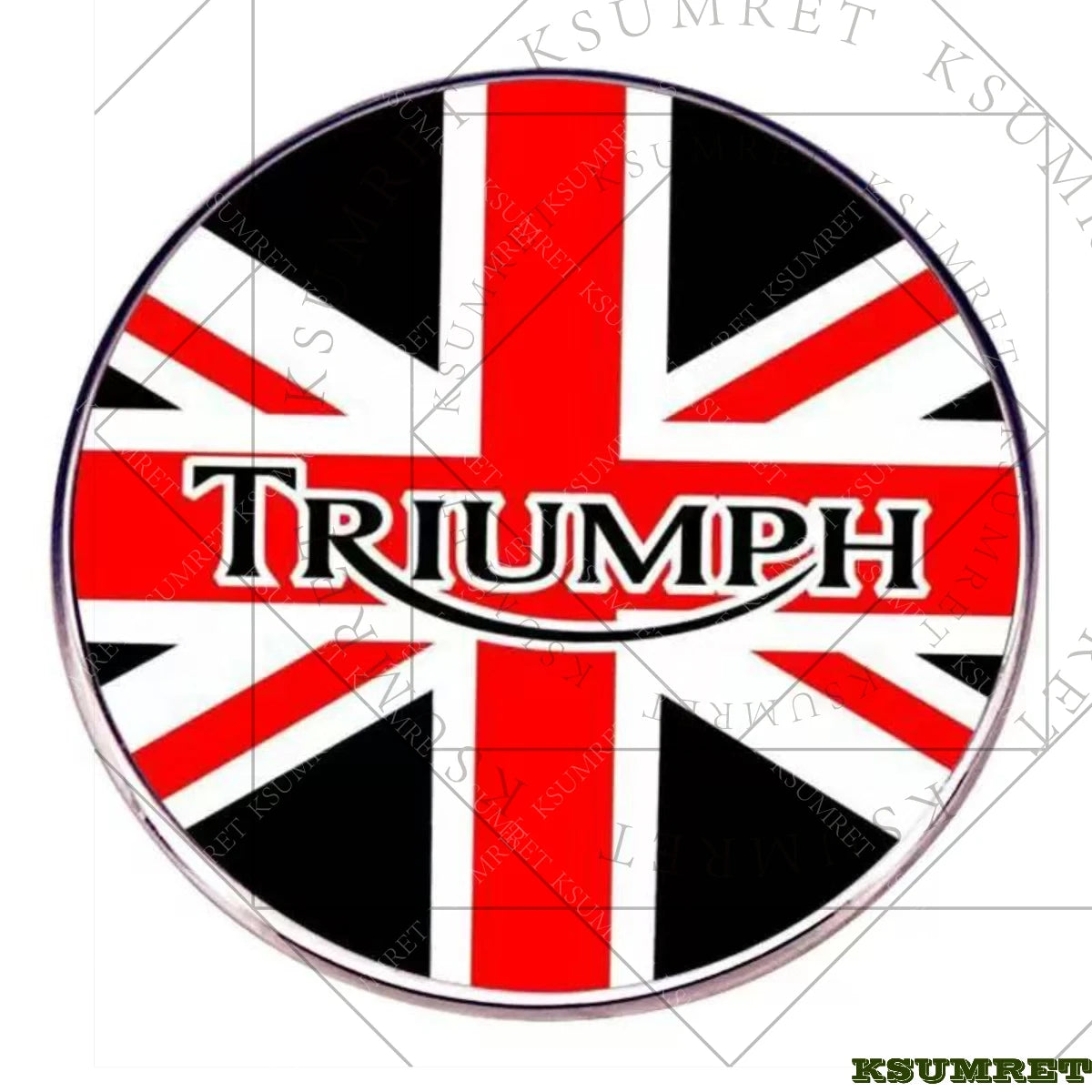 สติ๊กเกอร์ติดถังมอเตอร์ไซค์ Retro Union Flag