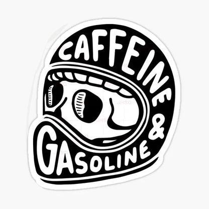 Autocollant de caféine et d'essence 
