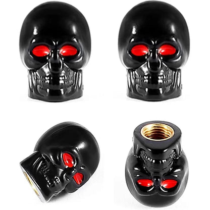 4Pcs Skull Valve Stem Caps 