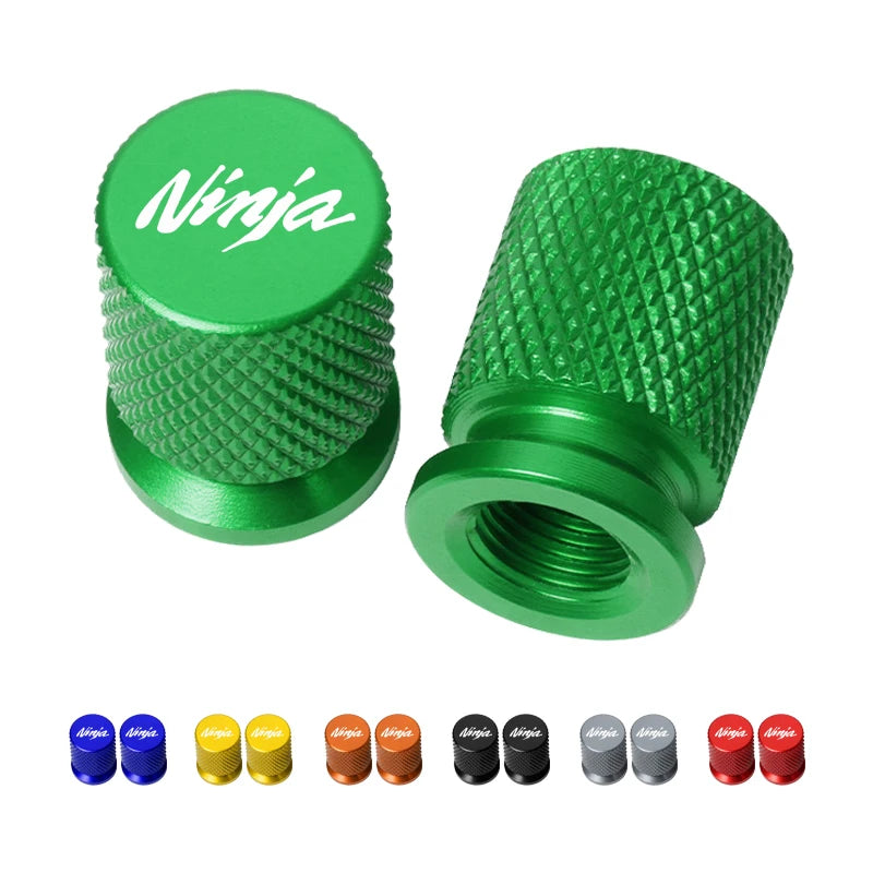 2PCS Ninja Aluminum Valve Caps