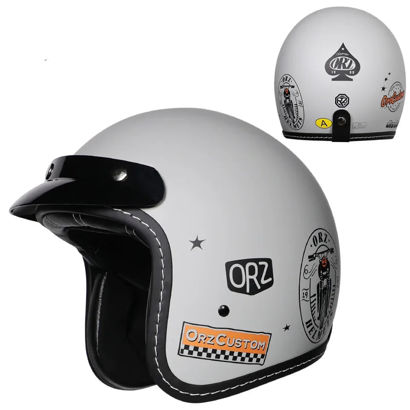 Casco de moto semiabierto 