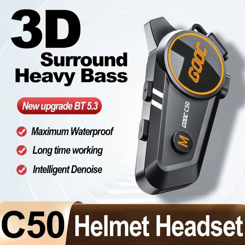 Bluetooth Motorcycle Helmet Headset