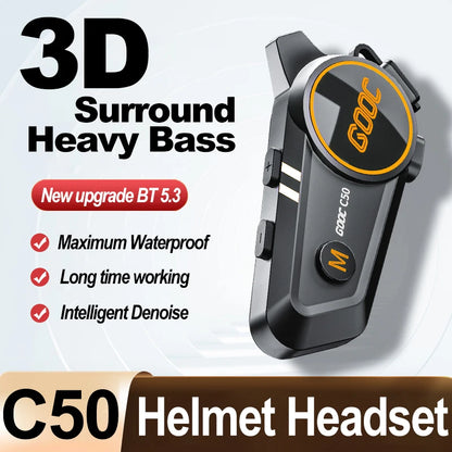 Bluetooth Motorcycle Helmet Headset