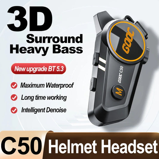 Bluetooth Motorcycle Helmet Headset