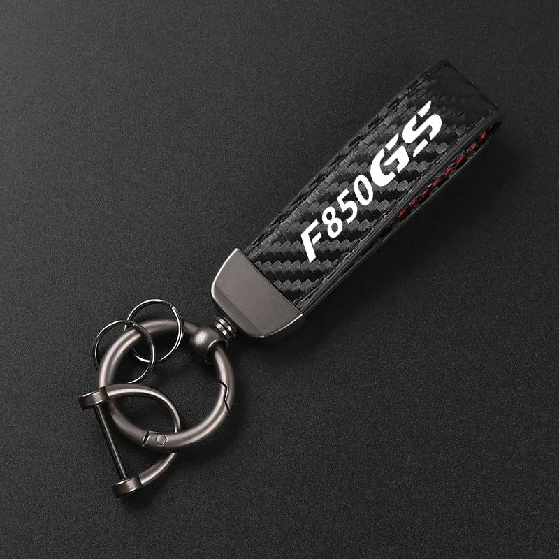 F850 GS Suede Leather Keychain 