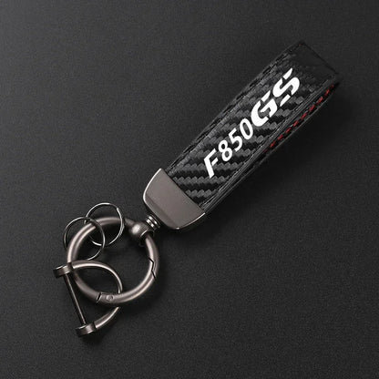 F850 GS Suede Leather Keychain 