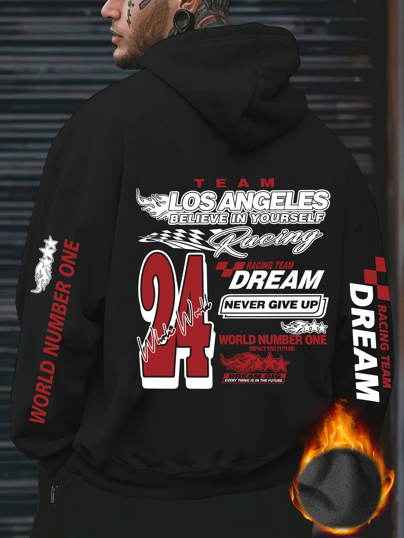 LA Racing “Never Give Up” Hooded 
