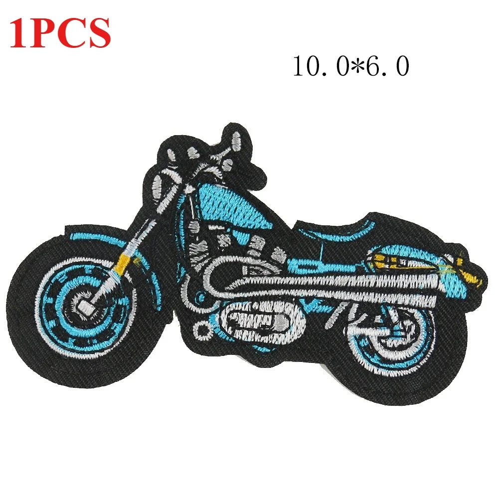 Retro Motorcycle Patches for Vest