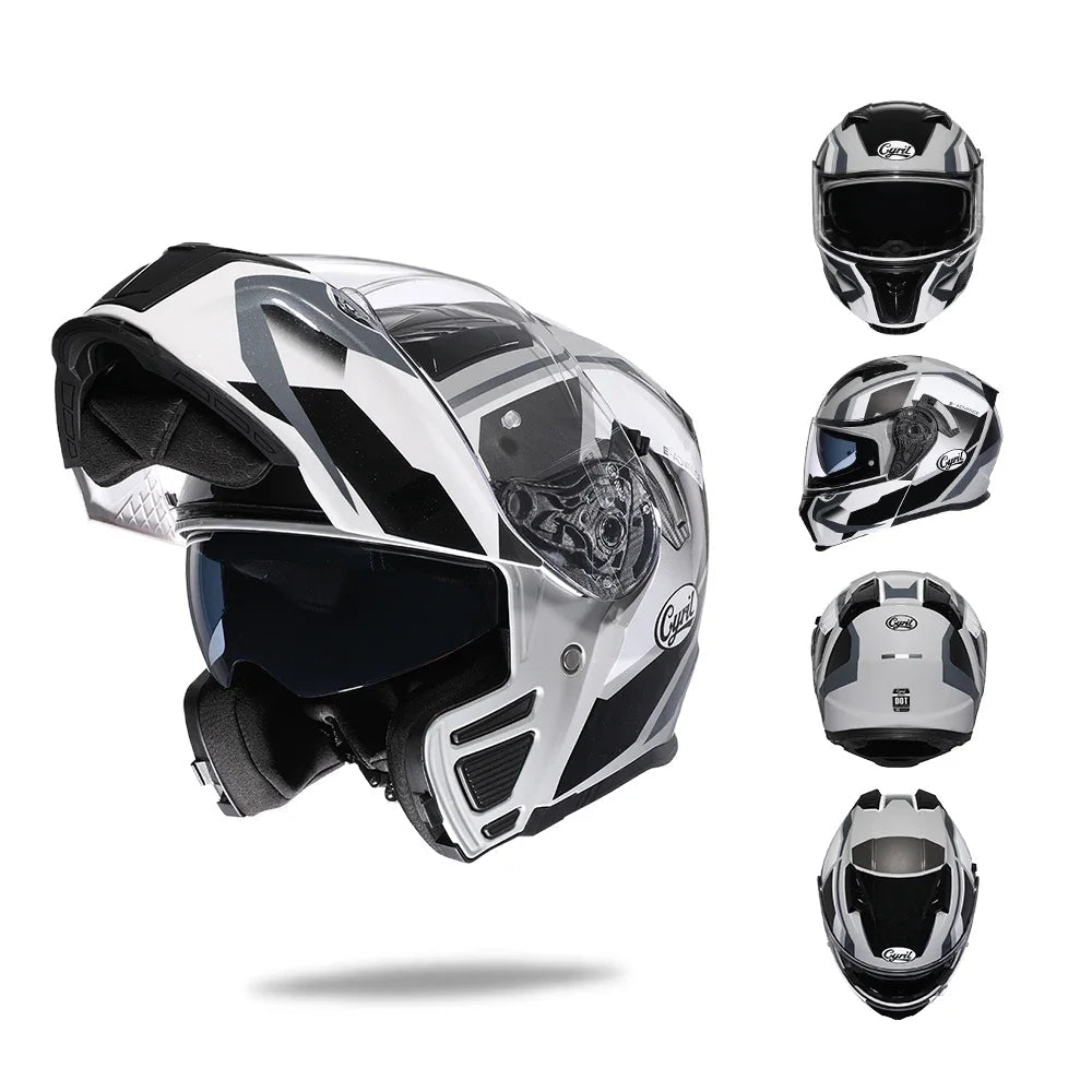 Flip Up Helmet – Premium Dual Visor 