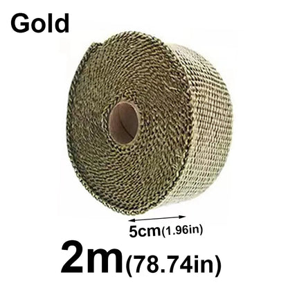 Motorcycle Exhaust Thermal Tape – Header Wrap Glass Fiber 1/2M