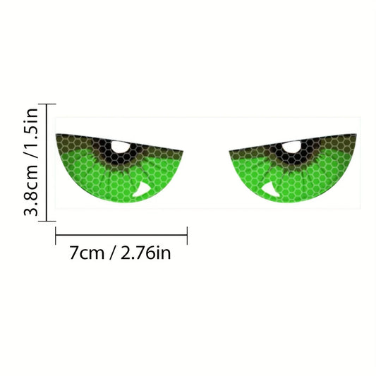 1 Pair Devil's Eyes Vinyl Reflective Stickers