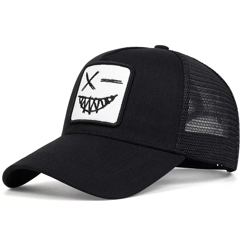 Smiling Face Cap for Motorcyclist 