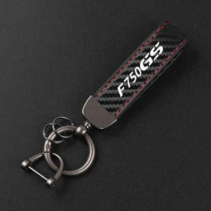 F850 GS Suede Leather Keychain 