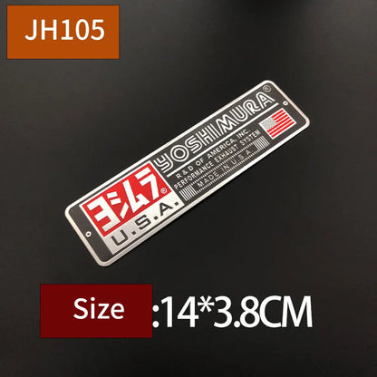 Exhaust Metal Badges