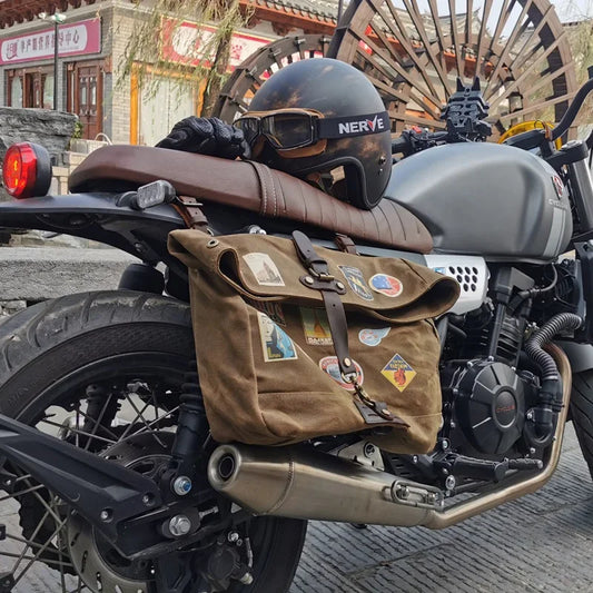 Vintage Motorcycle Saddle Bags 