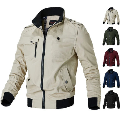 Autumn Bomber Jacket Men 