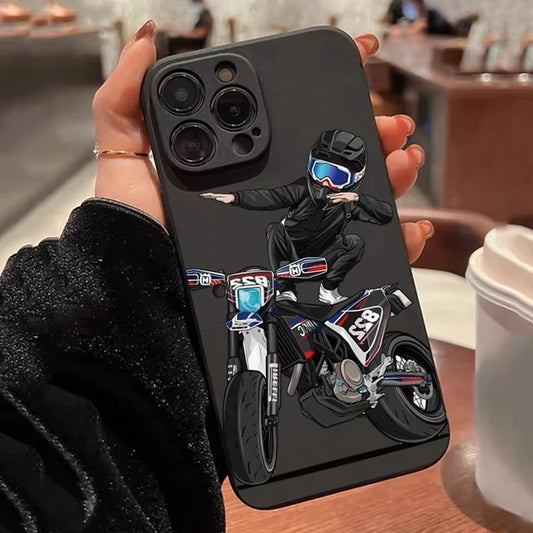 Motorrad -matte iPhone -Hülle 