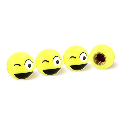 4 Pcs Tire Valve Caps – Funny & Functional 