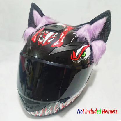 Décor de casque en peluche oreilles 