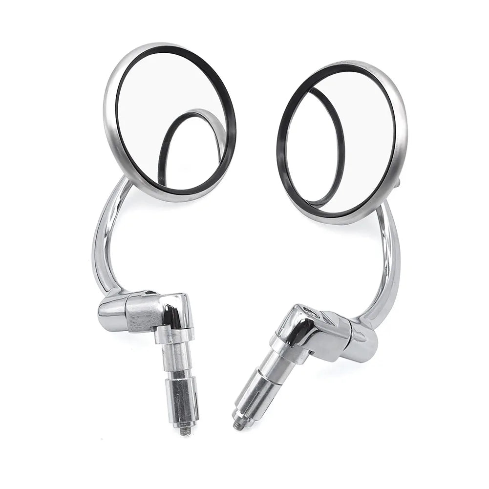 Motorcycle Chrome Aluminum Rear View Mirror 