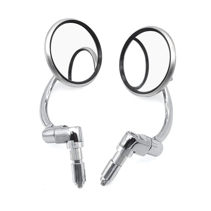 Motorcycle Chrome Aluminum Rear View Mirror 