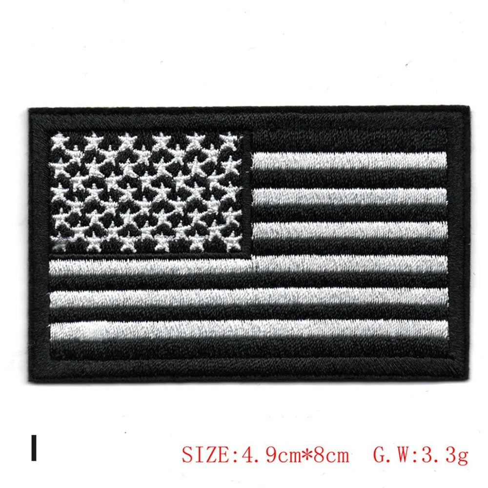 Embroidered Flag Tactical Patch