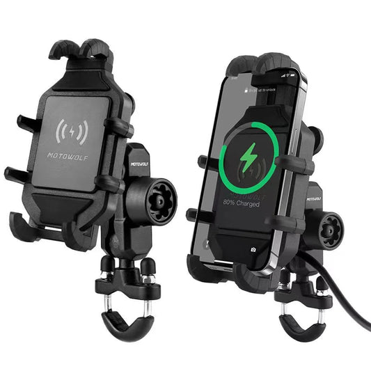 Motorcycle Wireless Charging Phone Holder 