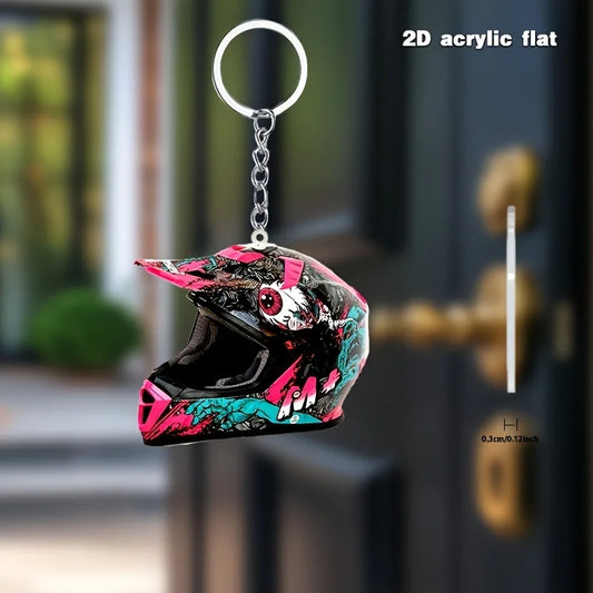 Helmet 2D Keychain 