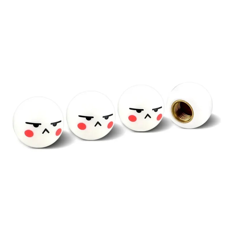 4 Pcs Tire Valve Caps – Funny & Functional 