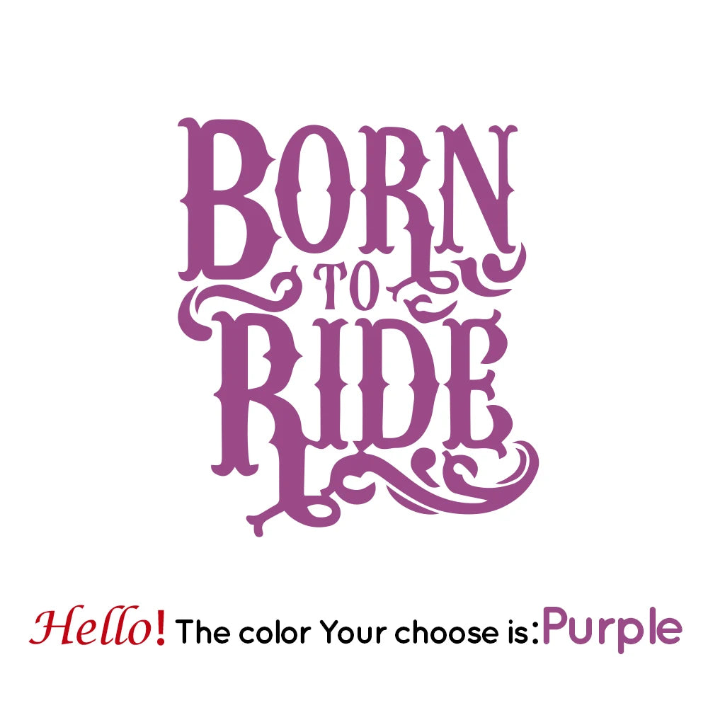 Born to Ride Motorcycle Sticker 