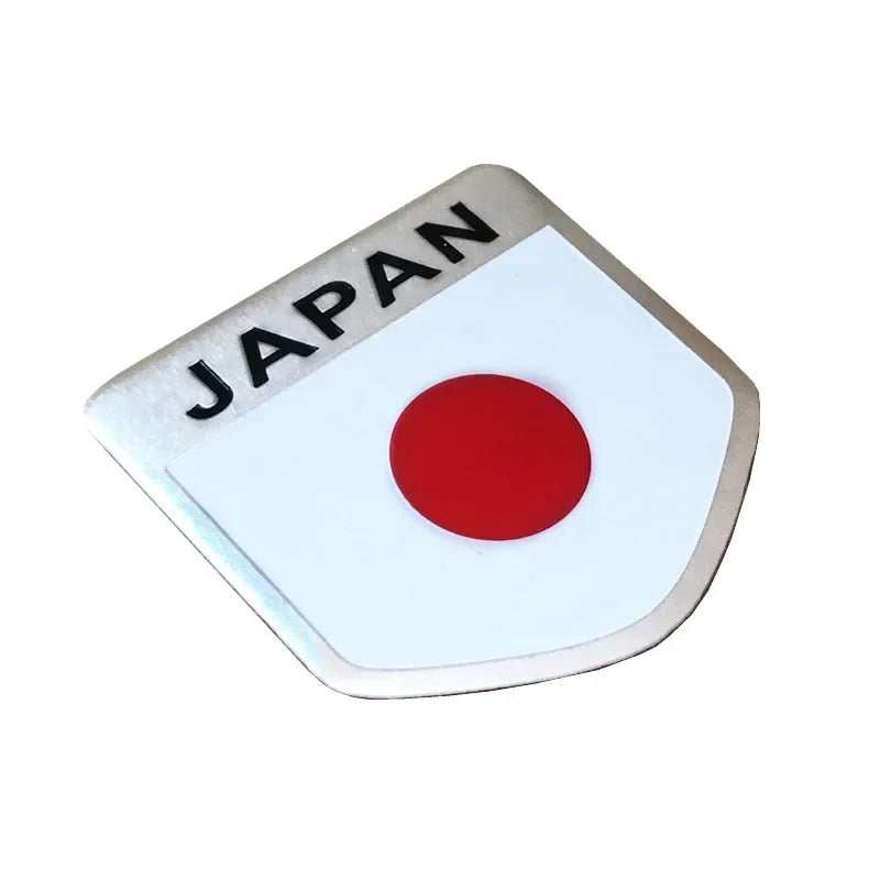 Japan Flag Metal Emblem