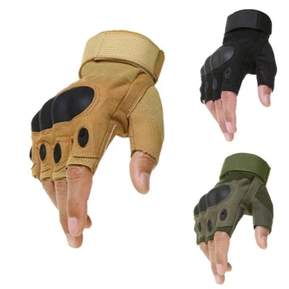 Guantes tácticos de medio dedo