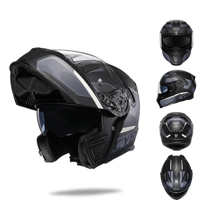 Flip Up Helmet – Premium Dual Visor 