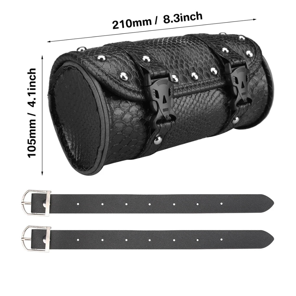 Motorcycle Saddlebags PU Leather Front 