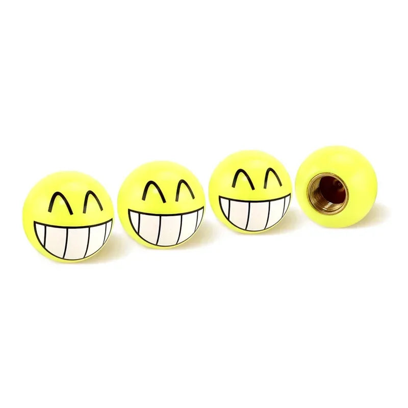 4 Pcs Tire Valve Caps – Funny & Functional 